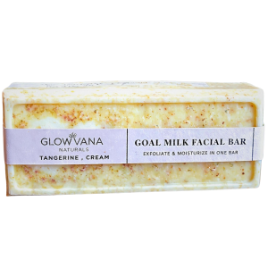 Glowvana Double Bar – Tangerine Scrub & Goat Milk Soap